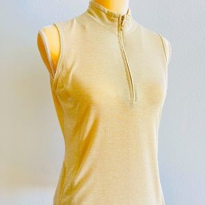 bette & court Gold Sleeveless Top